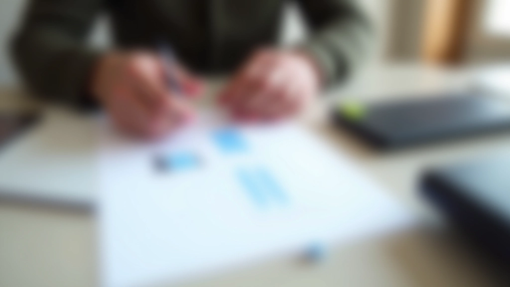 Personne analysant un budget logement sur un document avec calculatrice et graphiques