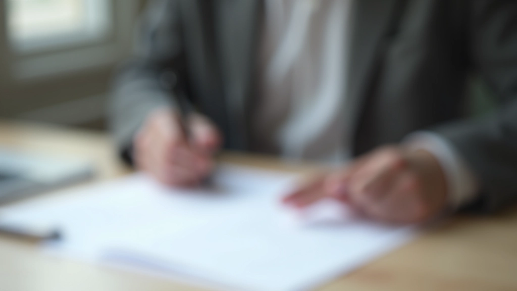 Personne tenant des documents avec un stylo, en train de calculer les charges locatives et dépenses associées